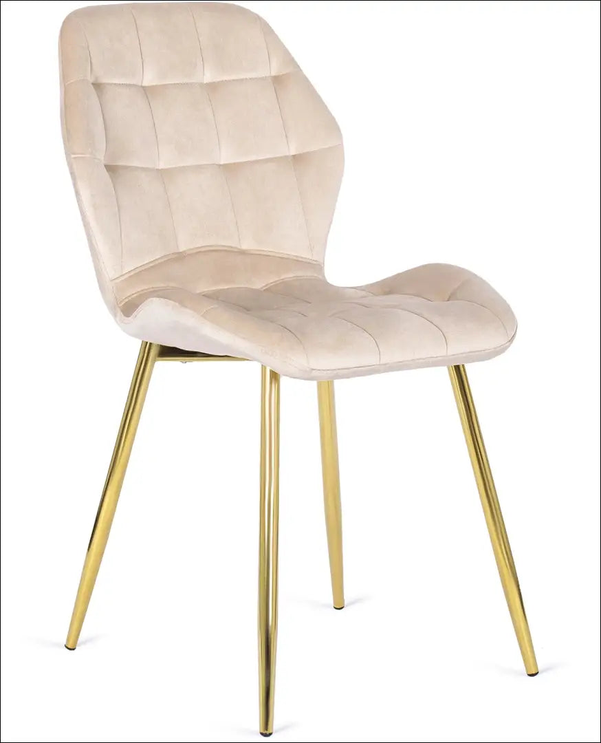 Kėdė su veliūro audiniu smėlio spalvos TE066 - €48 Save 25% 25-50, __label:Pristatymas 5-14 d.d., elite, spalva-smelio,