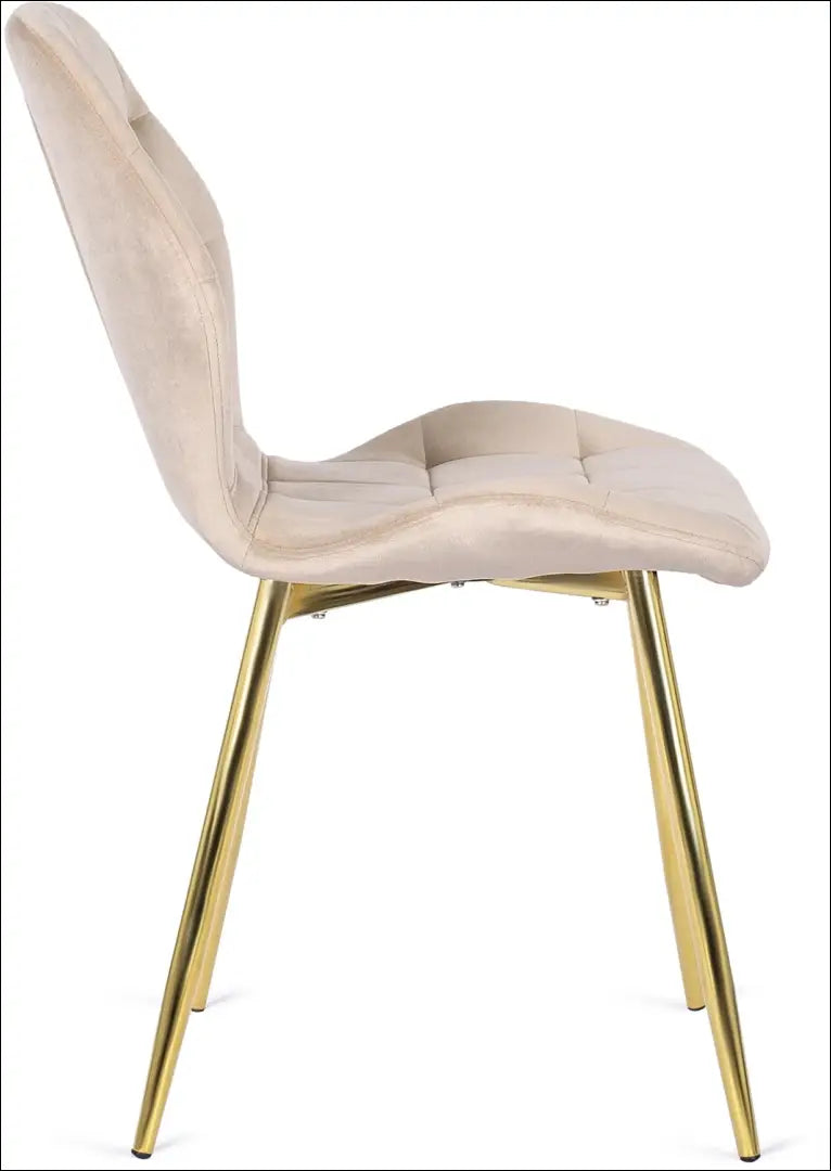 Kėdė su veliūro audiniu smėlio spalvos TE066 - €48 Save 25% 25-50, __label:Pristatymas 5-14 d.d., elite, spalva-smelio,