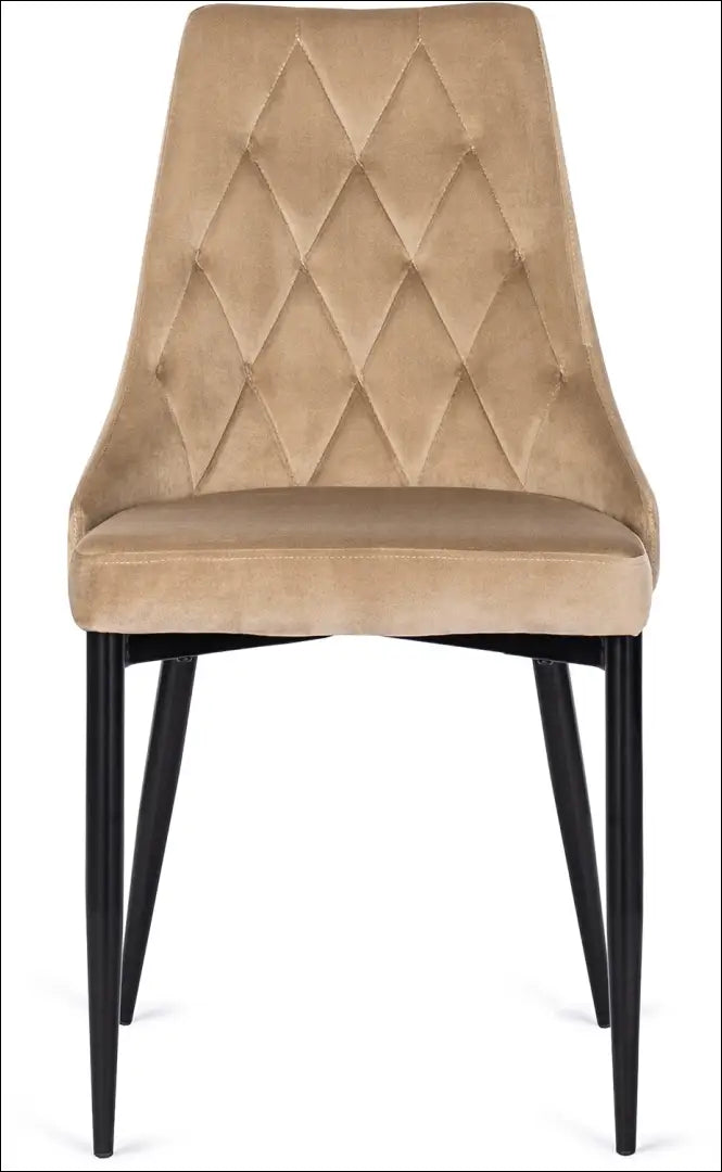 Kėdė su veliūro audiniu smėlio spalvos TE074 - €49 Save 15% 25-50, __label:Pristatymas 5-14 d.d., elite, Krzesła,