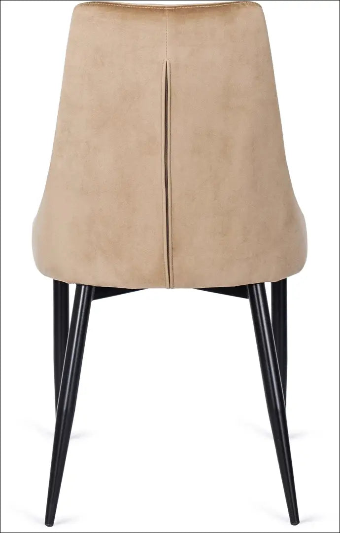Kėdė su veliūro audiniu smėlio spalvos TE074 - €49 Save 15% 25-50, __label:Pristatymas 5-14 d.d., elite, Krzesła,