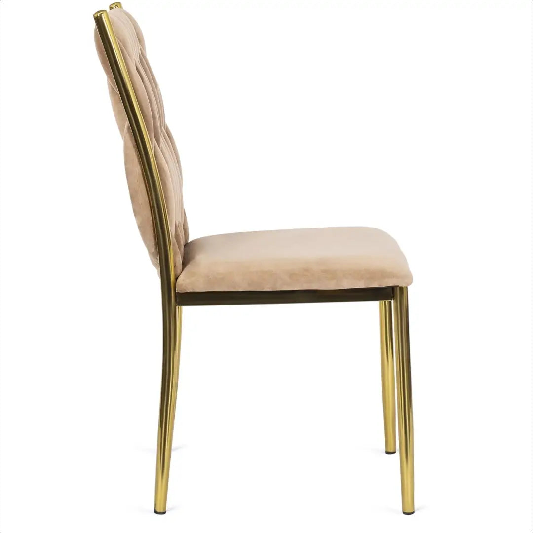 Kėdė su veliūro audiniu smėlio spalvos TE120 - €87 Save 15% 50-100, __label:Pristatymas 5-14 d.d., elite, Krzesła,