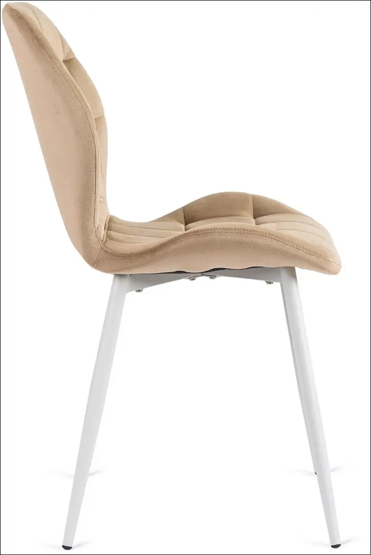 Kėdė su veliūro audiniu smėlio spalvos TE255 - €46 Save 15% 25-50, __label:Pristatymas 5-14 d.d., elite, spalva-smelio,