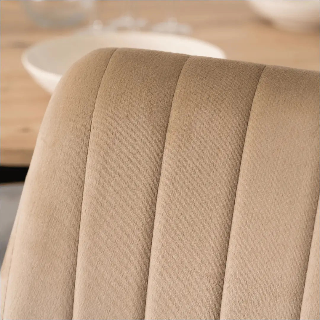 Kėdė su veliūro audiniu smėlio spalvos TE550 - €51 Save 15% 50-100, __label:Pristatymas 5-14 d.d., elite,