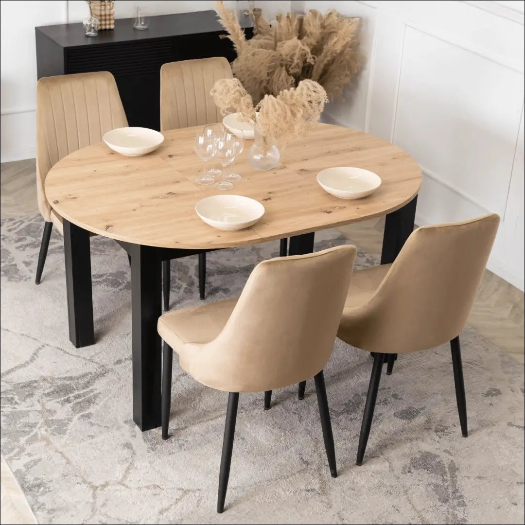 Kėdė su veliūro audiniu smėlio spalvos TE550 - €51 Save 15% 50-100, __label:Pristatymas 5-14 d.d., elite,