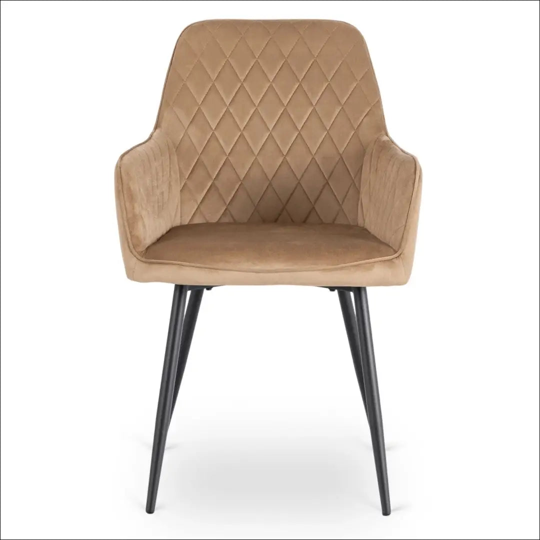Kėdė su veliūro audiniu smėlio spalvos TE898 - €54 Save 15% 50-100, __label:Pristatymas 5-14 d.d., elite, Krzesła,