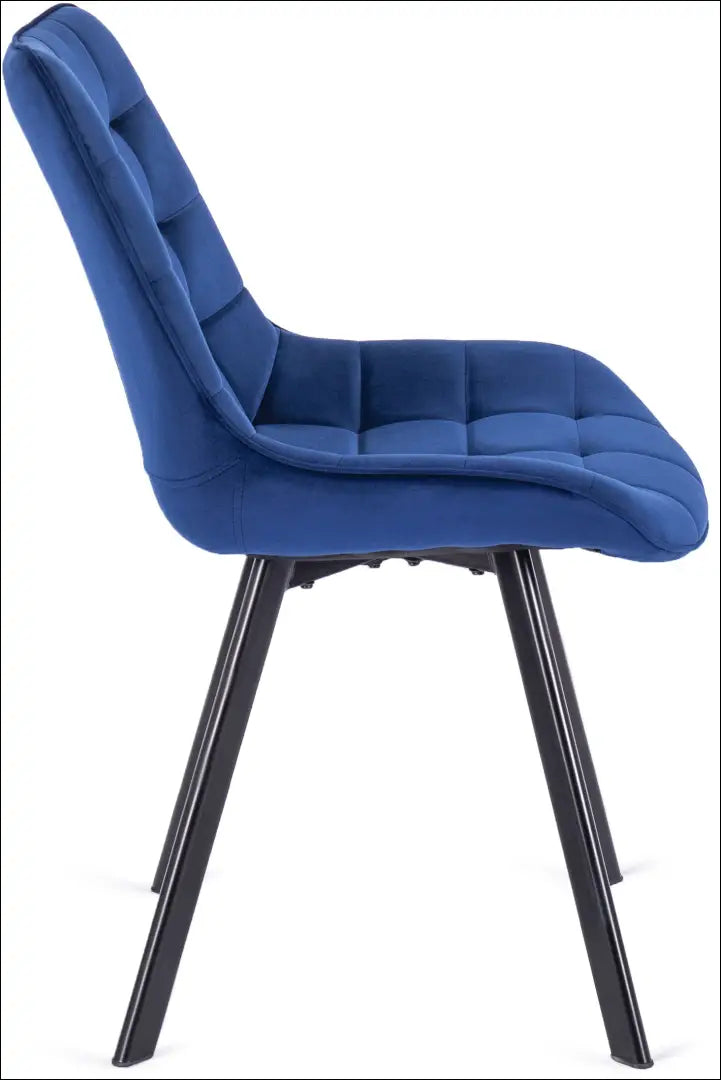 Kėdė su veliūro audiniu tamsiai mėlynos spalvos TE035 - €52 Save 15% 50-100, __label:Pristatymas 5-14 d.d., elite,