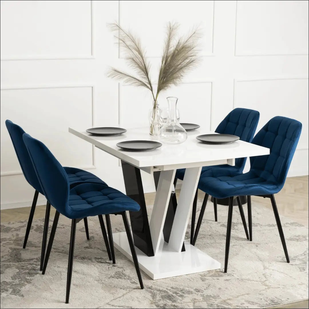 Kėdė su veliūro audiniu tamsiai mėlynos spalvos TE314 - €51 Save 15% 50-100, __label:Pristatymas 5-14 d.d., elite,