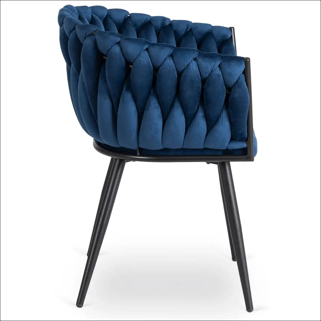 Kėdė su veliūro audiniu tamsiai mėlynos spalvos TE394 - €97 Save 15% 50-100, __label:Pristatymas 5-14 d.d., elite,
