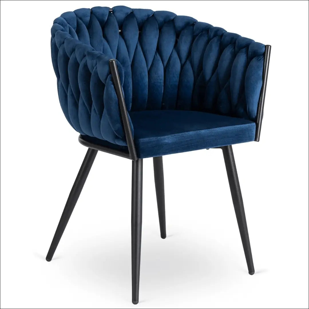 Kėdė su veliūro audiniu tamsiai mėlynos spalvos TE394 - €97 Save 15% 50-100, __label:Pristatymas 5-14 d.d., elite,