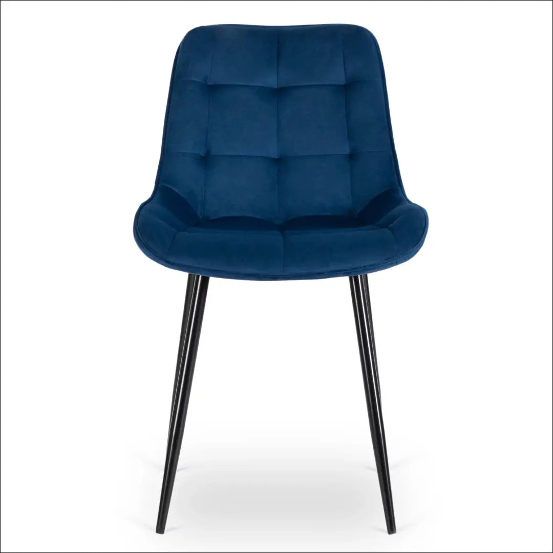 Kėdė su veliūro audiniu tamsiai mėlynos spalvos TE466 - €43 Save 15% 25-50, __label:Pristatymas 5-14 d.d., elite,