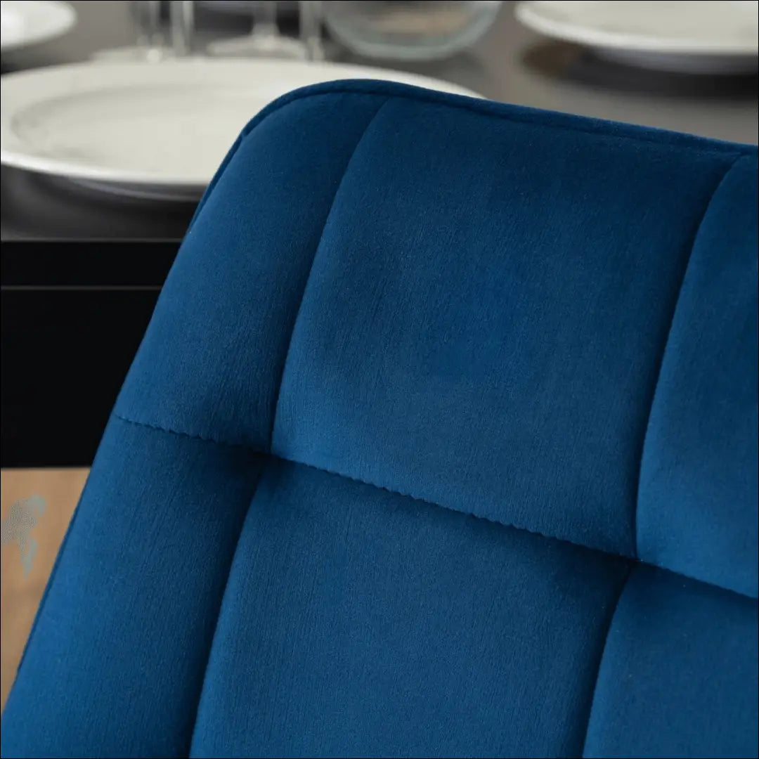 Kėdė su veliūro audiniu tamsiai mėlynos spalvos TE466 - €43 Save 15% 25-50, __label:Pristatymas 5-14 d.d., elite,