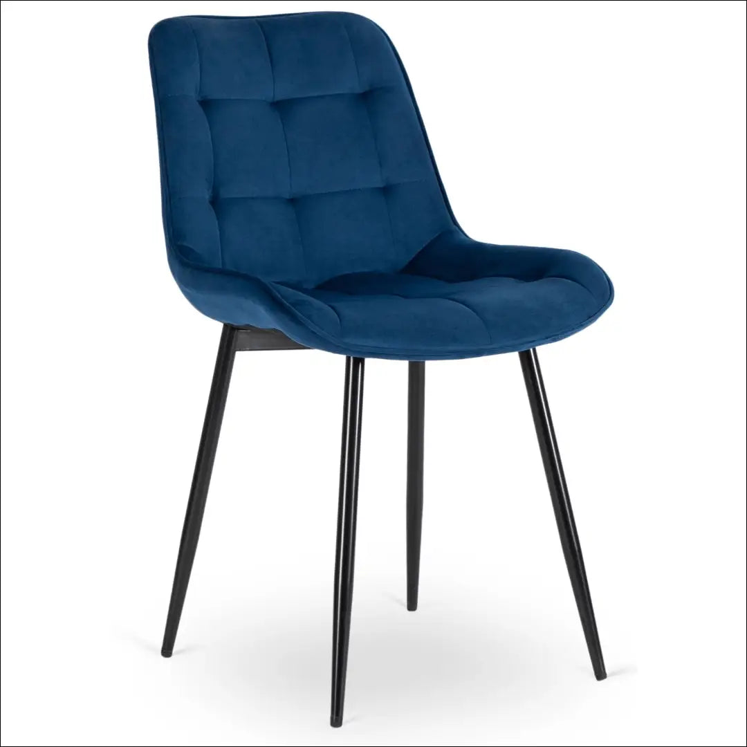 Kėdė su veliūro audiniu tamsiai mėlynos spalvos TE466 - €43 Save 15% 25-50, __label:Pristatymas 5-14 d.d., elite,