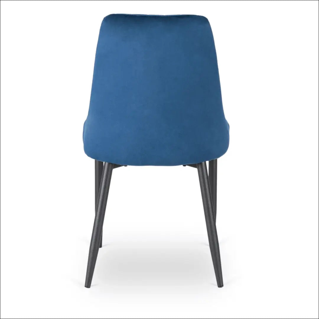 Kėdė su veliūro audiniu tamsiai mėlynos spalvos TE551 - €51 Save 15% 50-100, __label:Pristatymas 5-14 d.d., elite,