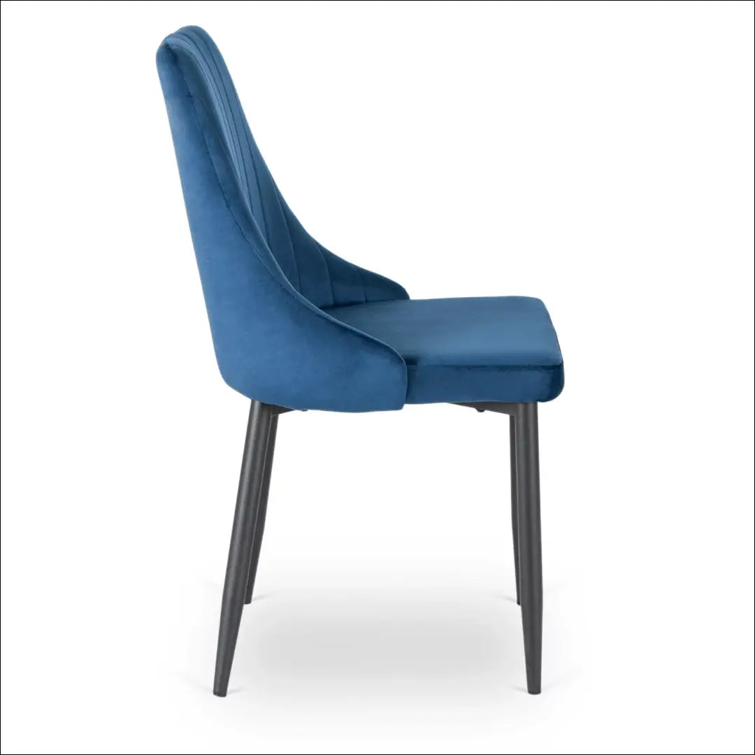 Kėdė su veliūro audiniu tamsiai mėlynos spalvos TE551 - €51 Save 15% 50-100, __label:Pristatymas 5-14 d.d., elite,
