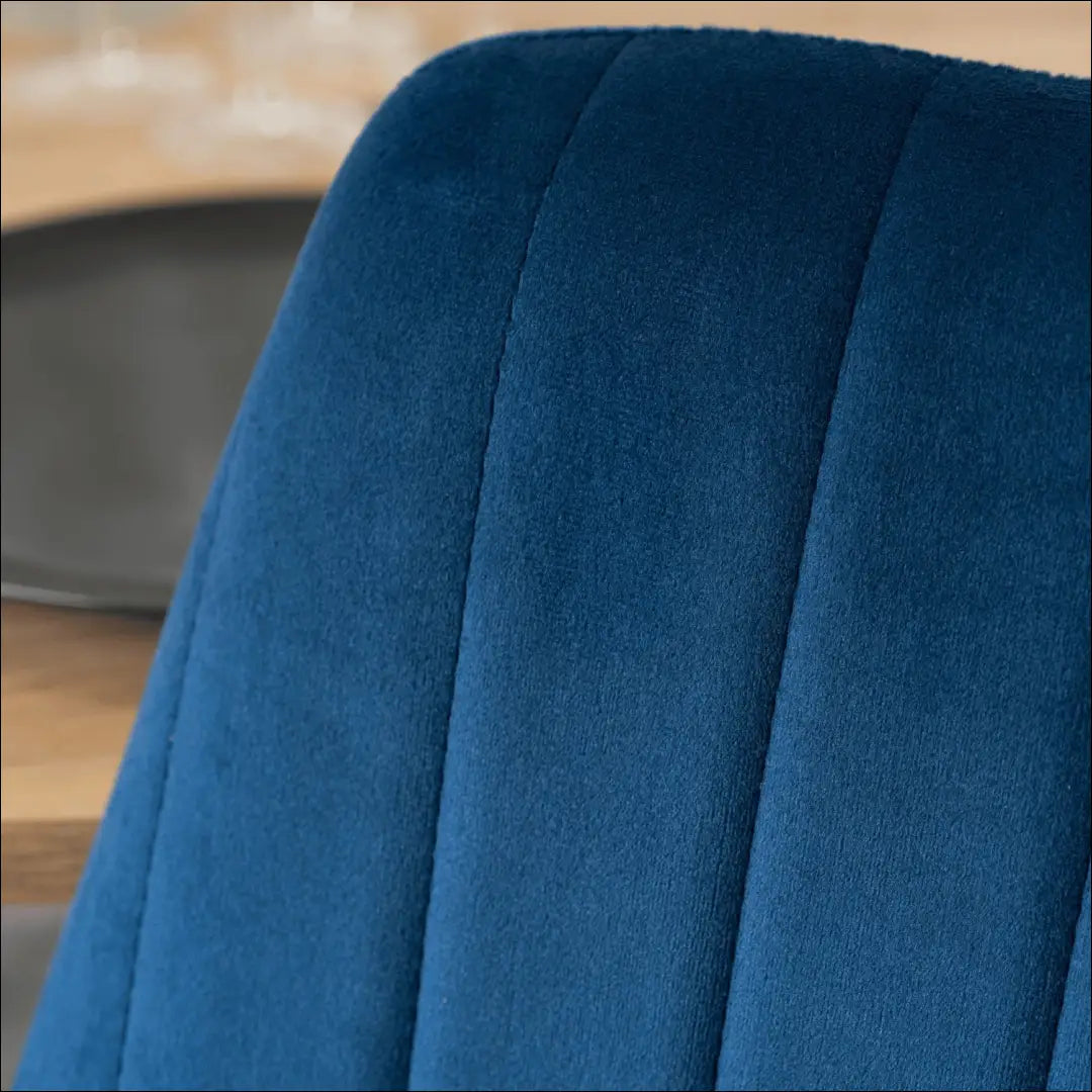 Kėdė su veliūro audiniu tamsiai mėlynos spalvos TE551 - €51 Save 15% 50-100, __label:Pristatymas 5-14 d.d., elite,
