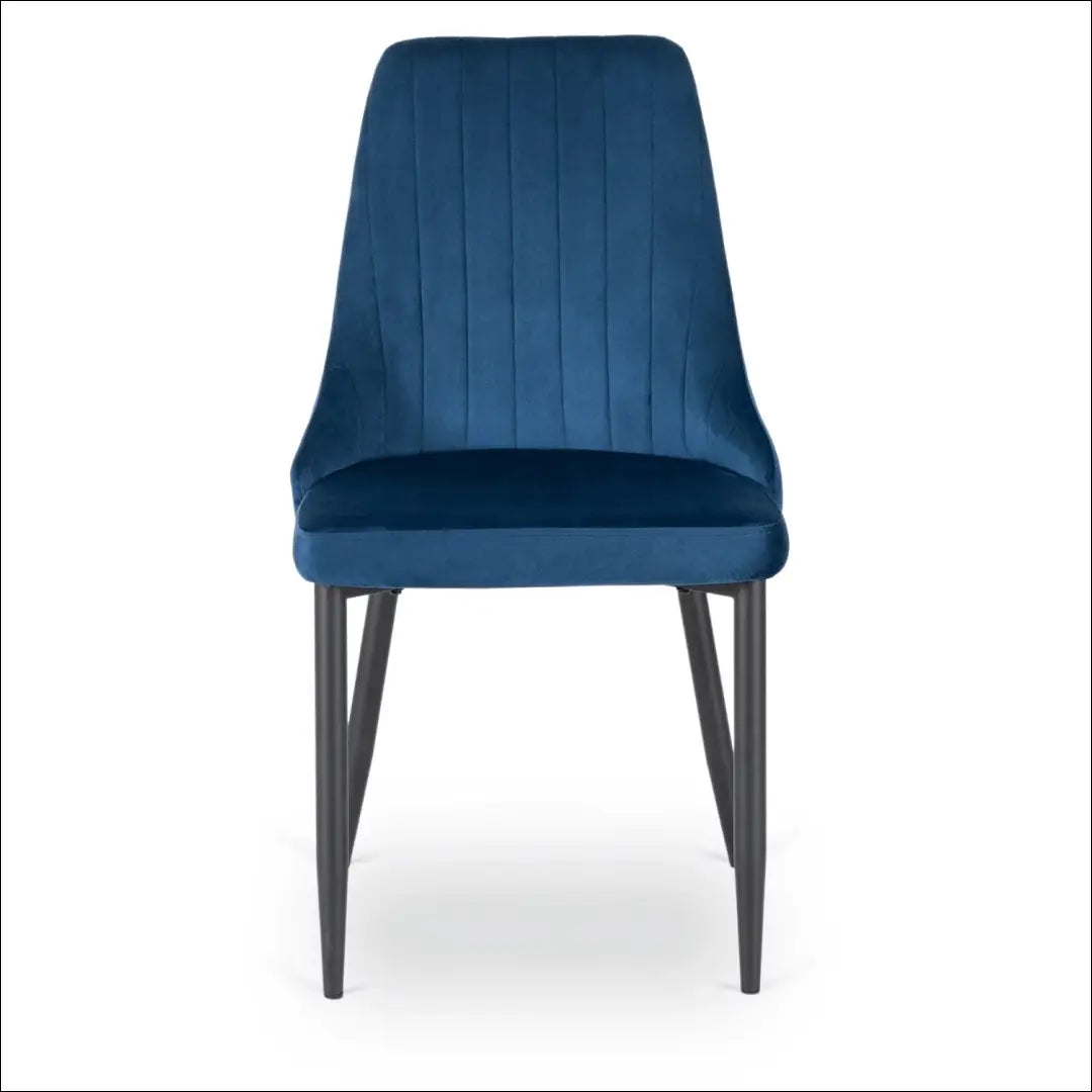 Kėdė su veliūro audiniu tamsiai mėlynos spalvos TE551 - €51 Save 15% 50-100, __label:Pristatymas 5-14 d.d., elite,