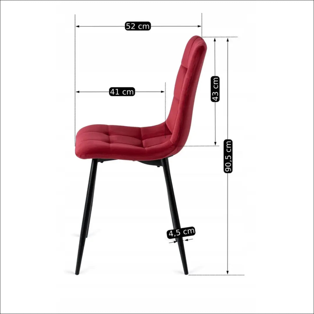 Kėdė su veliūro audiniu TE202 - €34 Save 15% 25-50, __label:Pristatymas 5-14 d.d., elite, Krzesła,