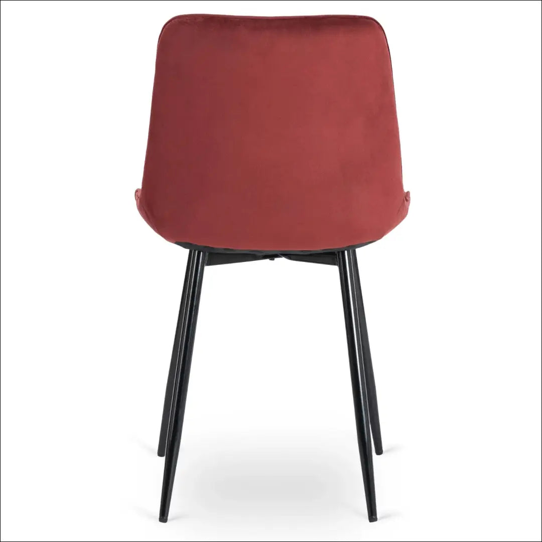Kėdė su veliūro audiniu TE797 - €43 Save 15% 25-50, __label:Pristatymas 5-14 d.d., elite, spalva-raudona-ir-bordo,