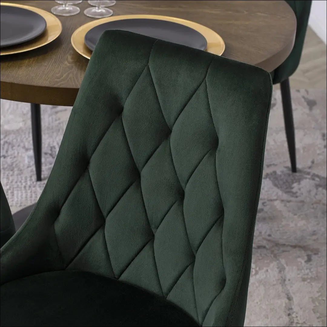 Kėdė su veliūro audiniu žalios spalvos TE028 - €48 Save 15% 25-50, __label:Pristatymas 5-14 d.d., elite, Krzesła,