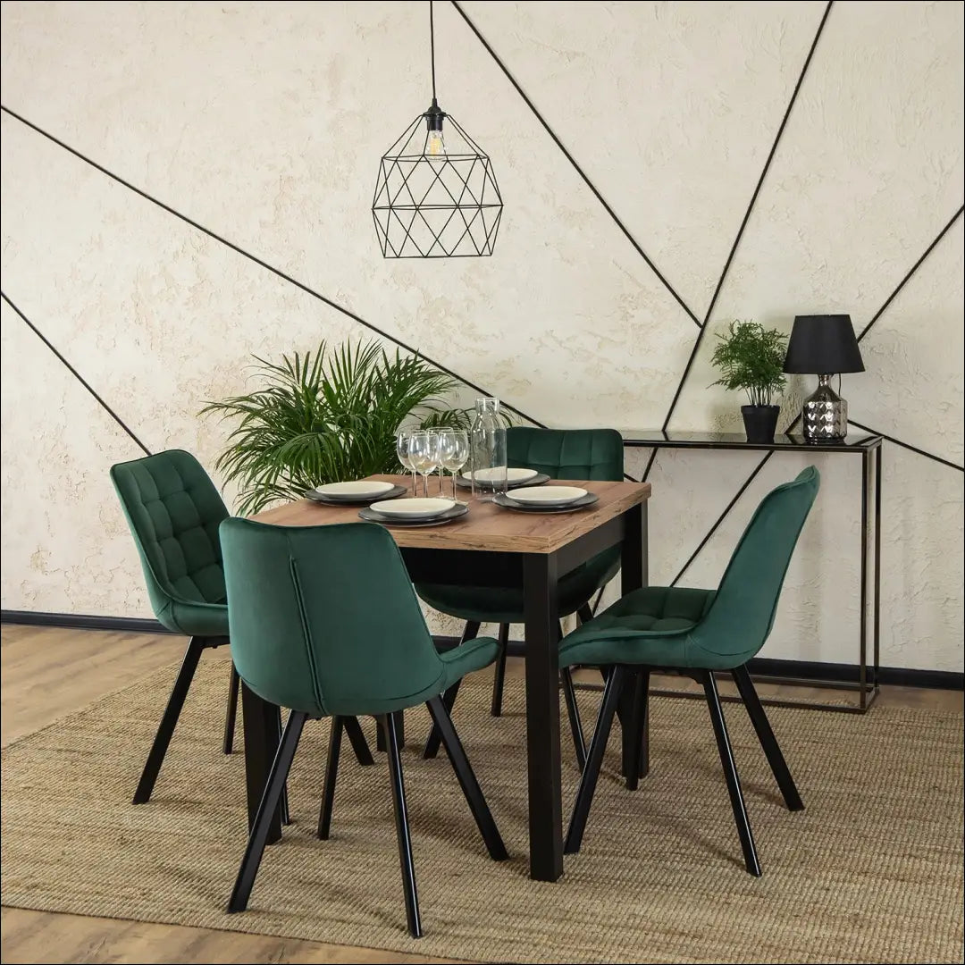 Kėdė su veliūro audiniu žalios spalvos TE034 - €52 Save 15% 50-100, __label:Pristatymas 5-14 d.d., elite, Krzesła,
