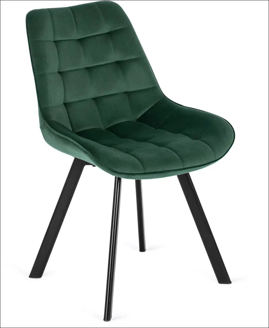 Kėdė su veliūro audiniu žalios spalvos TE034 - €52 Save 15% 50-100, __label:Pristatymas 5-14 d.d., elite, Krzesła,