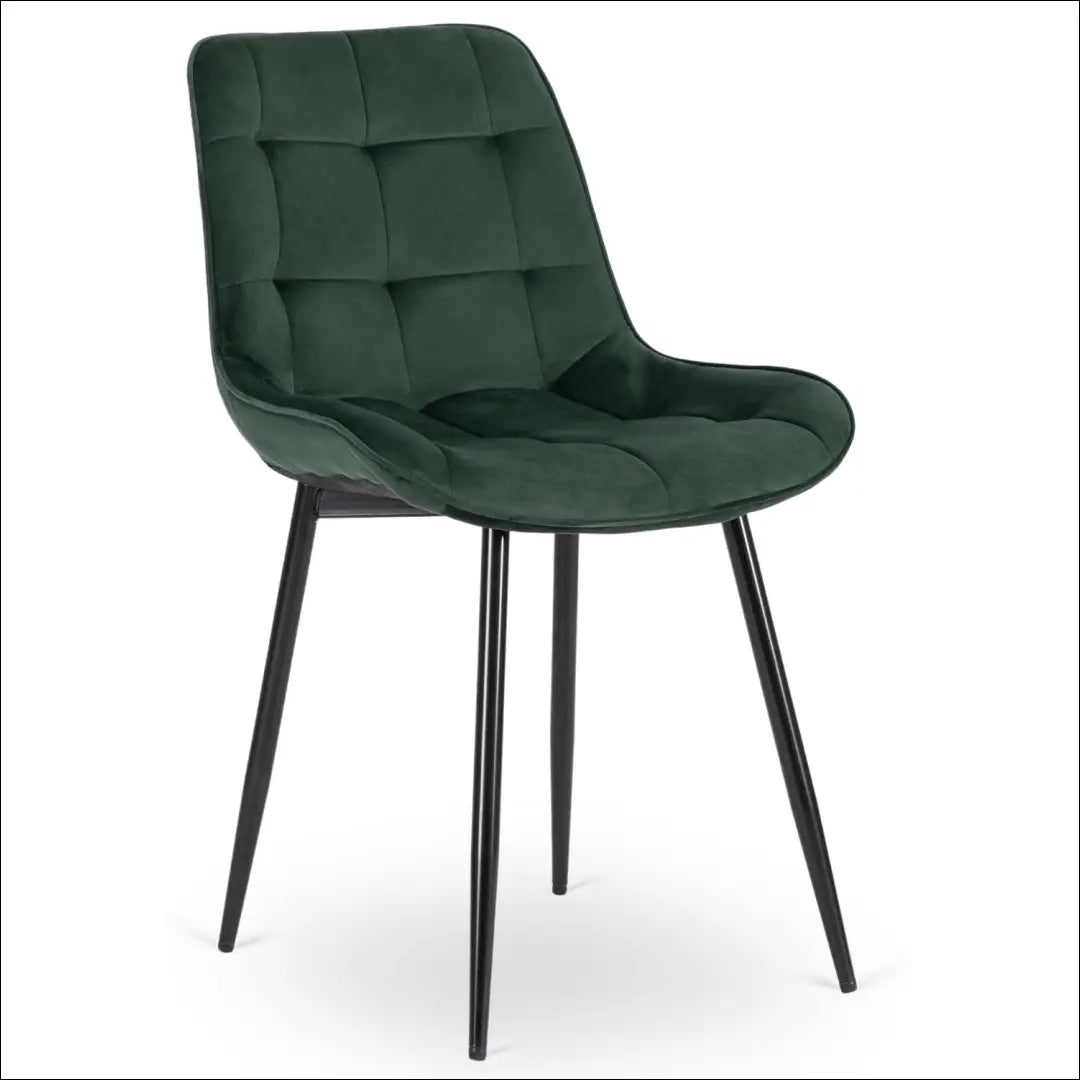 Kėdė su veliūro audiniu žalios spalvos TE465 - €43 Save 15% 25-50, __label:Pristatymas 5-14 d.d., elite, spalva-zalia,