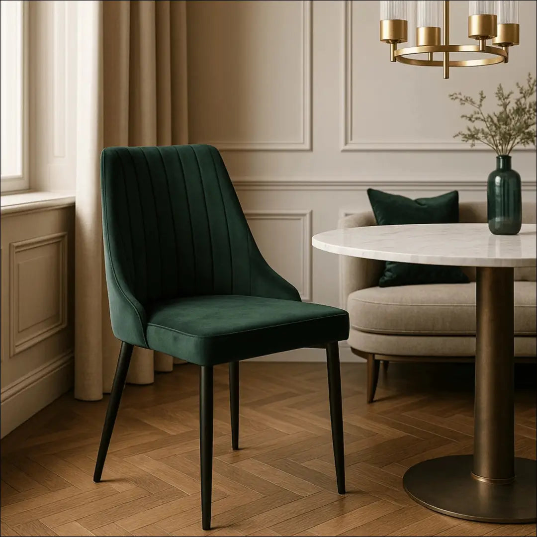 Kėdė su veliūro audiniu žalios spalvos TE552 - €51 Save 15% 50-100, __label:Pristatymas 5-14 d.d., elite, spalva-zalia,
