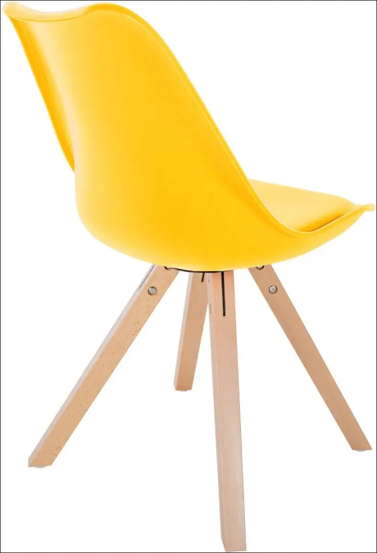 Kėdė VI1015 - €33 Save 55% 25-50, __label:Pristatymas 1-2 d.d., color-geltona, kedes-valgomojo, material-eko-oda €25