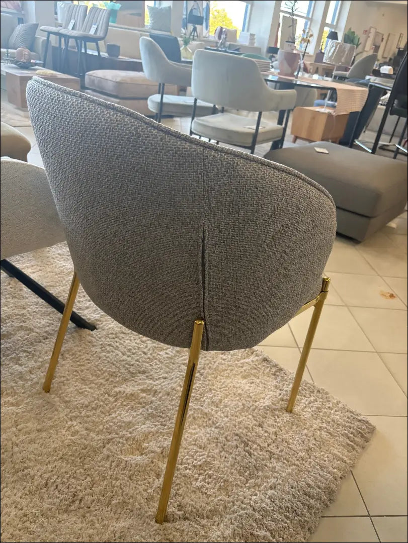 Kėdė VI1025 - €128 Save 20% 100-200, __label:Pristatymas 1-2 d.d., color-pilka, kedes-valgomojo, material-gobelenas