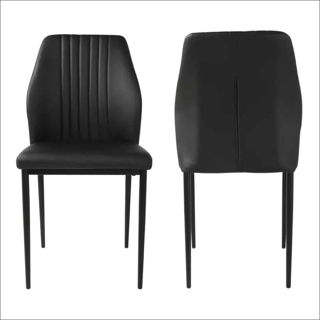 Kėdė VI1031 - €37 Save 50% 25-50, __label:Pristatymas 1-2 d.d., color-juoda, kedes-valgomojo, material-dirbtine-oda €25