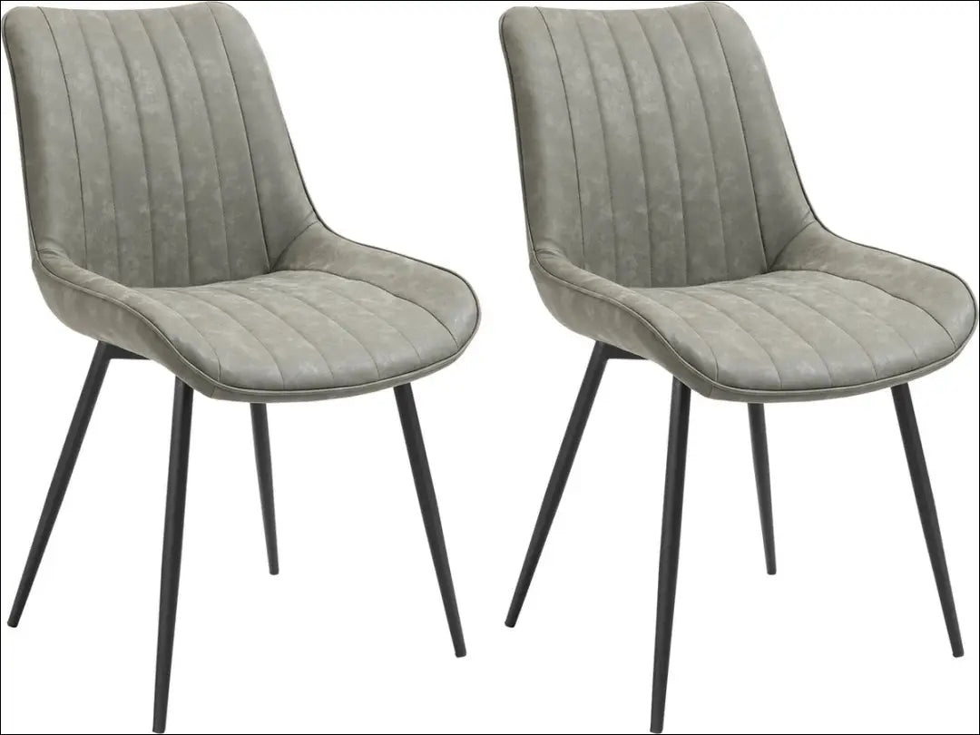Kėdė VI1036 - €52 Save 55% 50-100, __label:Pristatymas 1-2 d.d., color-pilka, kedes-valgomojo, material-dirbtine-oda