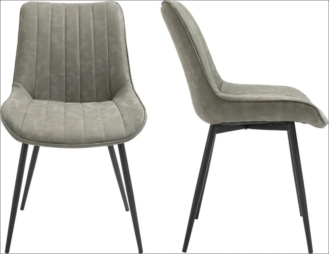 Kėdė VI1036 - €52 Save 55% 50-100, __label:Pristatymas 1-2 d.d., color-pilka, kedes-valgomojo, material-dirbtine-oda