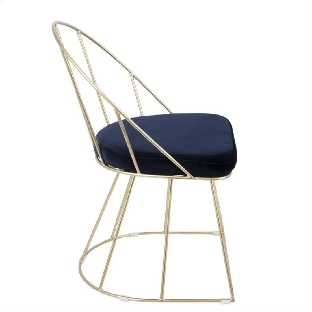 Kėdė VI1041 - €95 Save 50% 50-100, __label:Pristatymas 1-2 d.d., color-auksine, color-melyna, foteliai €50 to €100