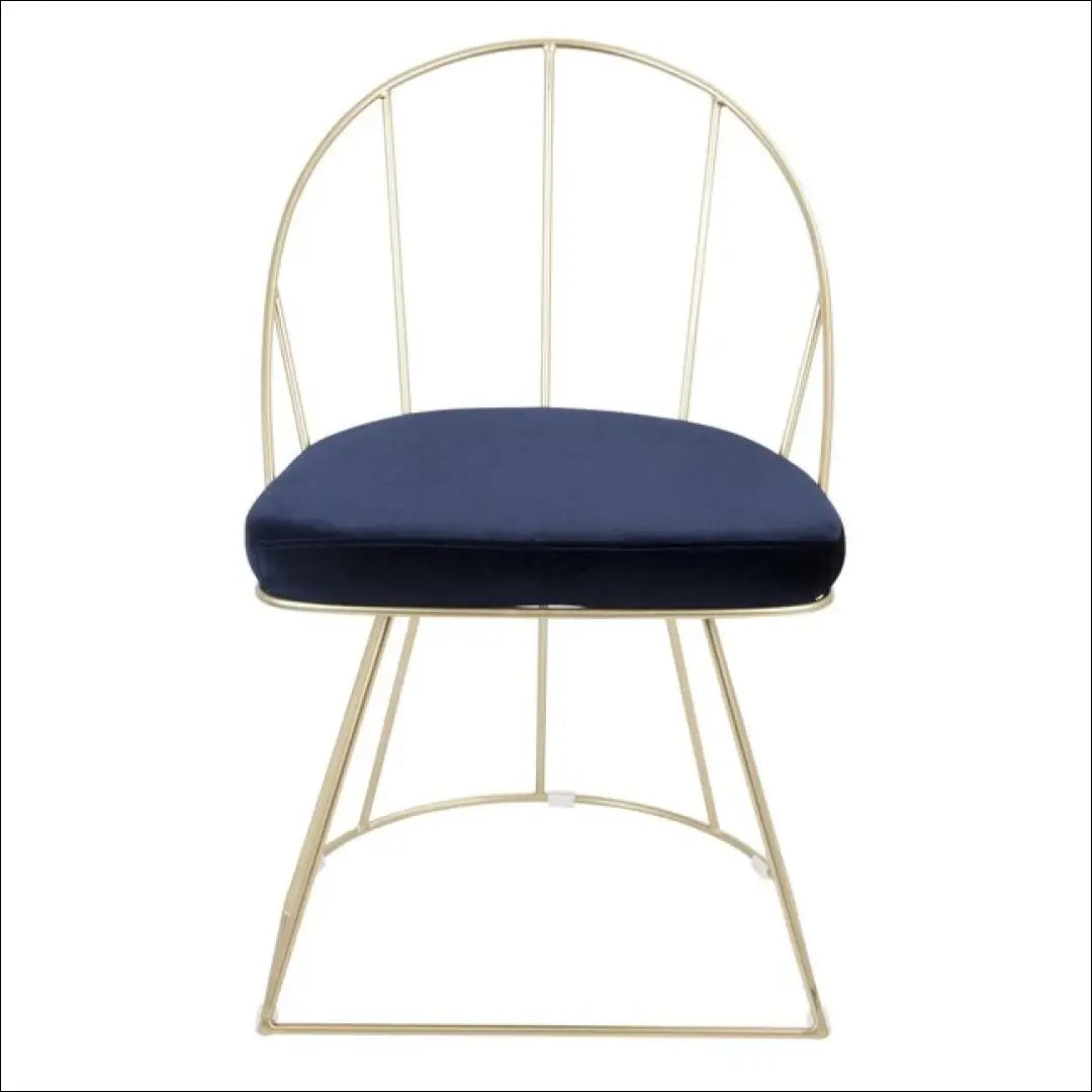 Kėdė VI1041 - €95 Save 50% 50-100, __label:Pristatymas 1-2 d.d., color-auksine, color-melyna, foteliai €50 to €100