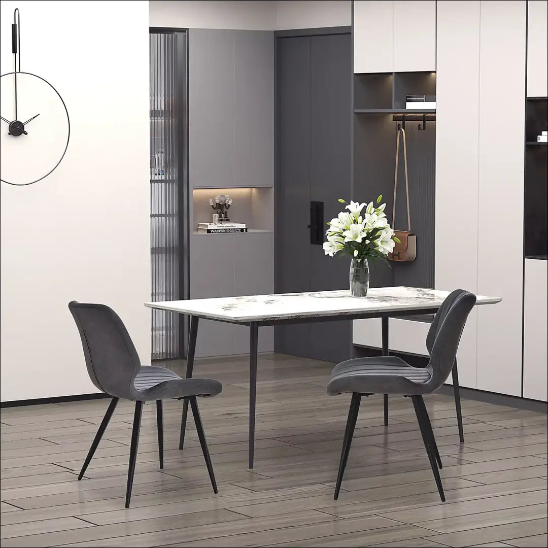 Kėdė VI1045 - €74 Save 50% 50-100, __label:Pristatymas 1-2 d.d., color-pilka, kedes-valgomojo, material-dirbtine-oda