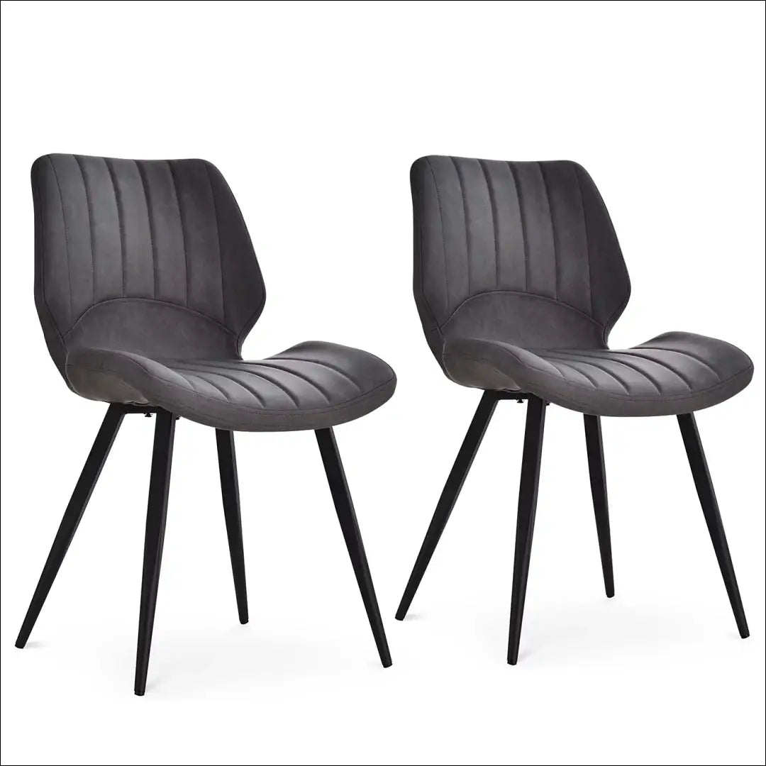 Kėdė VI1045 - €74 Save 50% 50-100, __label:Pristatymas 1-2 d.d., color-pilka, kedes-valgomojo, material-dirbtine-oda