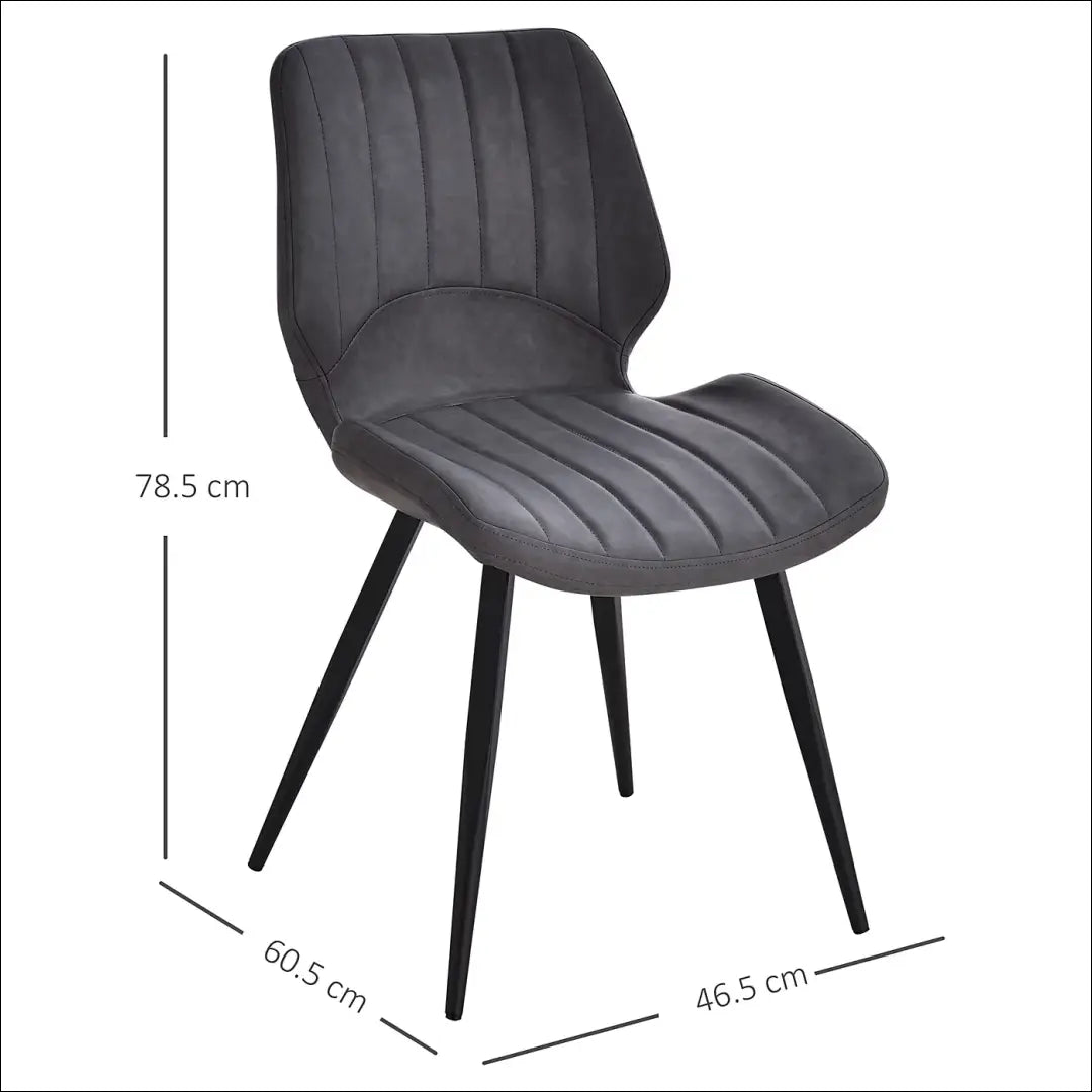 Kėdė VI1045 - €69 Save 50% 50-100, __label:Pristatymas 1-2 d.d., color-pilka, kedes-valgomojo, material-dirbtine-oda