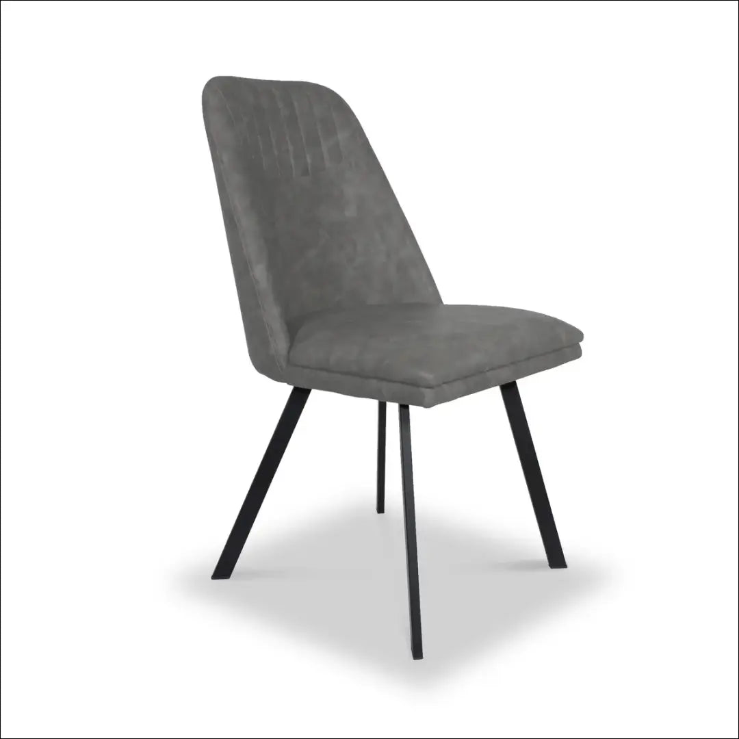 Kėdė VI1047 - €70 Save 50% 50-100, __label:Pristatymas 1-2 d.d., color-pilka, kedes-valgomojo, material-dirbtine-oda