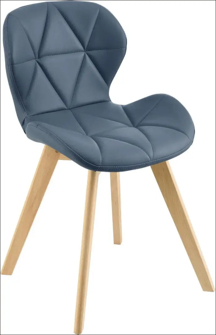 Kėdė VI1051 - €56 Save 55% 50-100, __label:Pristatymas 1-2 d.d., color-melyna, kedes-valgomojo, material-dirbtine-oda