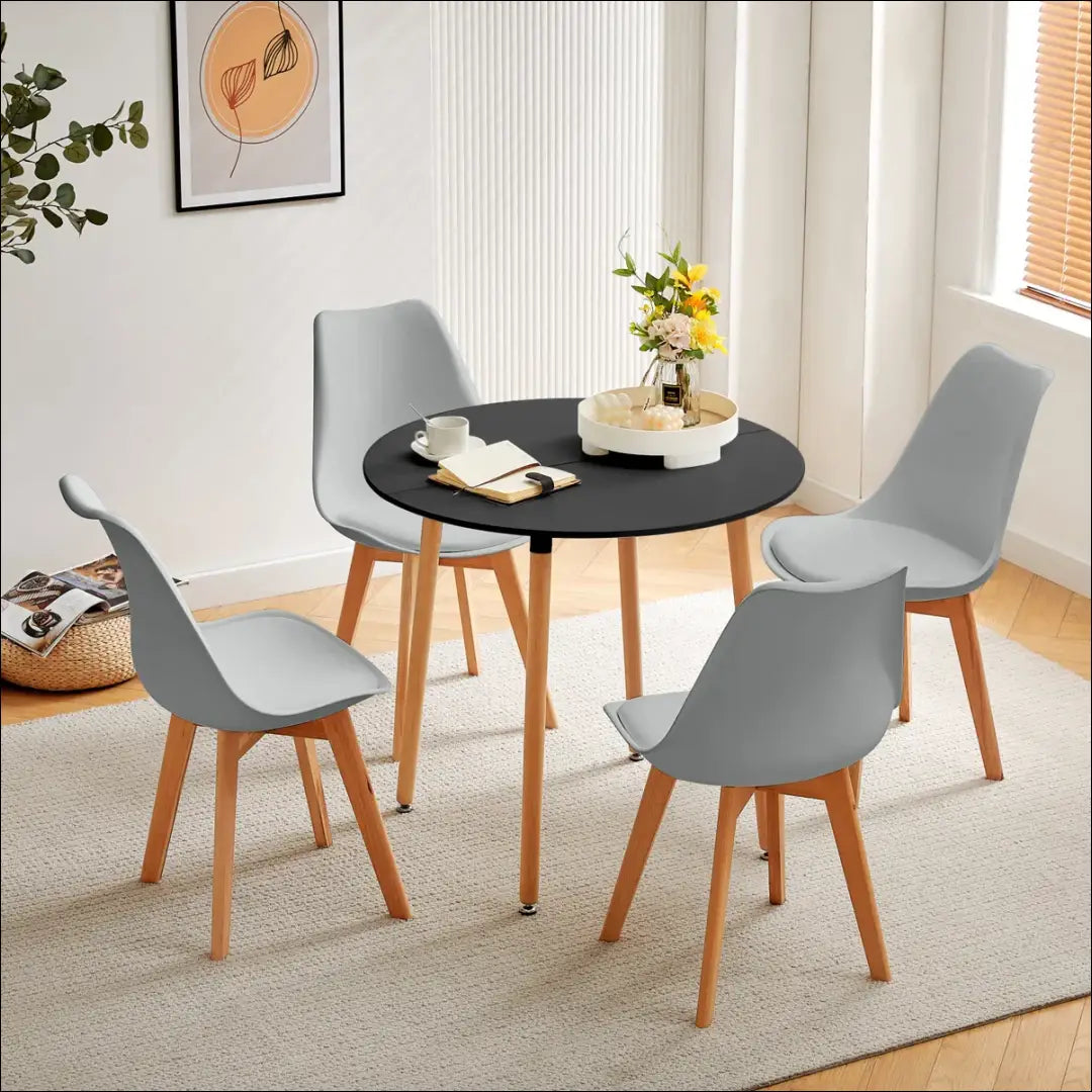 Kėdė VI1056 - €45 Save 50% 25-50, __label:Pristatymas 1-2 d.d., color-pilka, kedes-valgomojo, material-dirbtine-oda €25