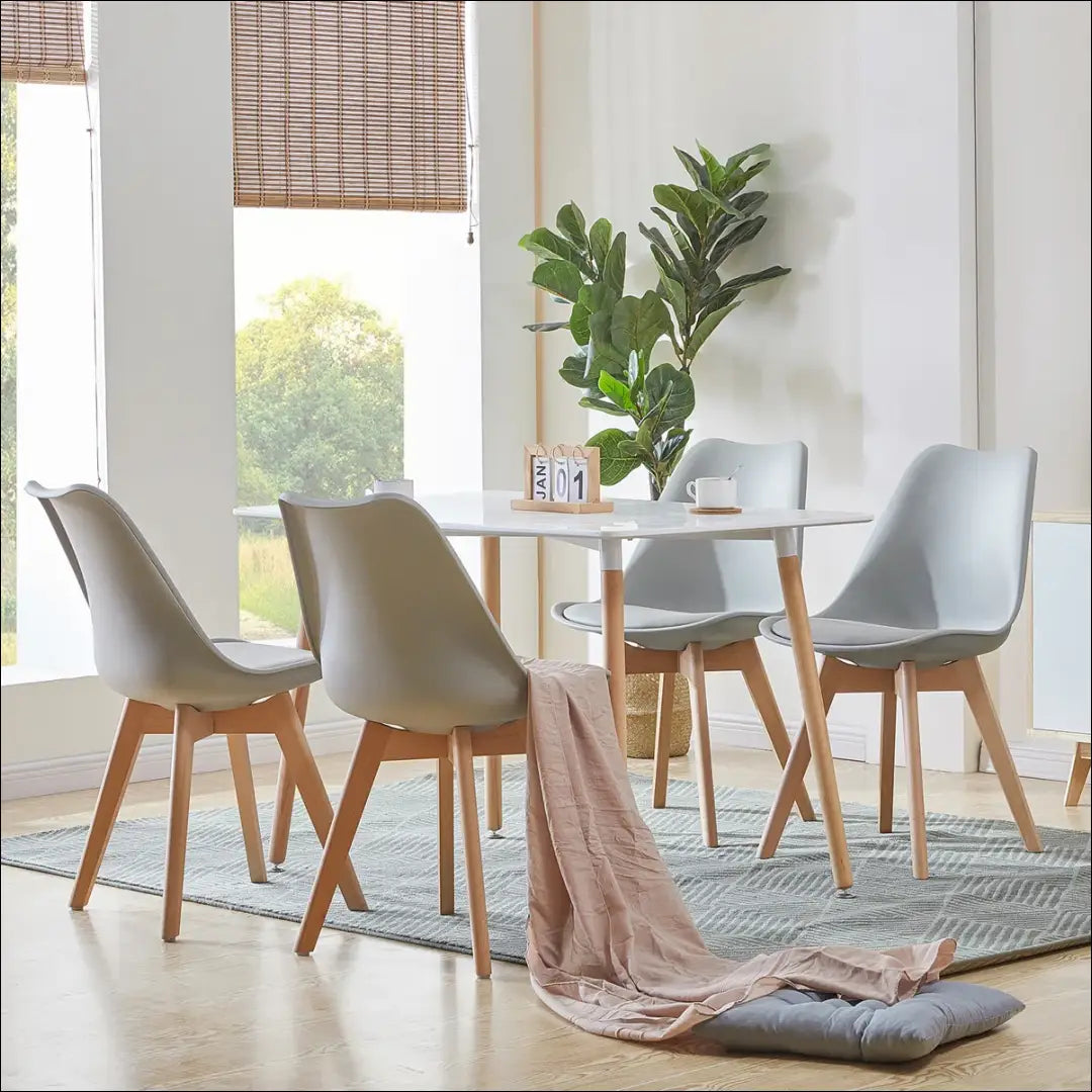 Kėdė VI1056 - €45 Save 50% 25-50, __label:Pristatymas 1-2 d.d., color-pilka, kedes-valgomojo, material-dirbtine-oda €25