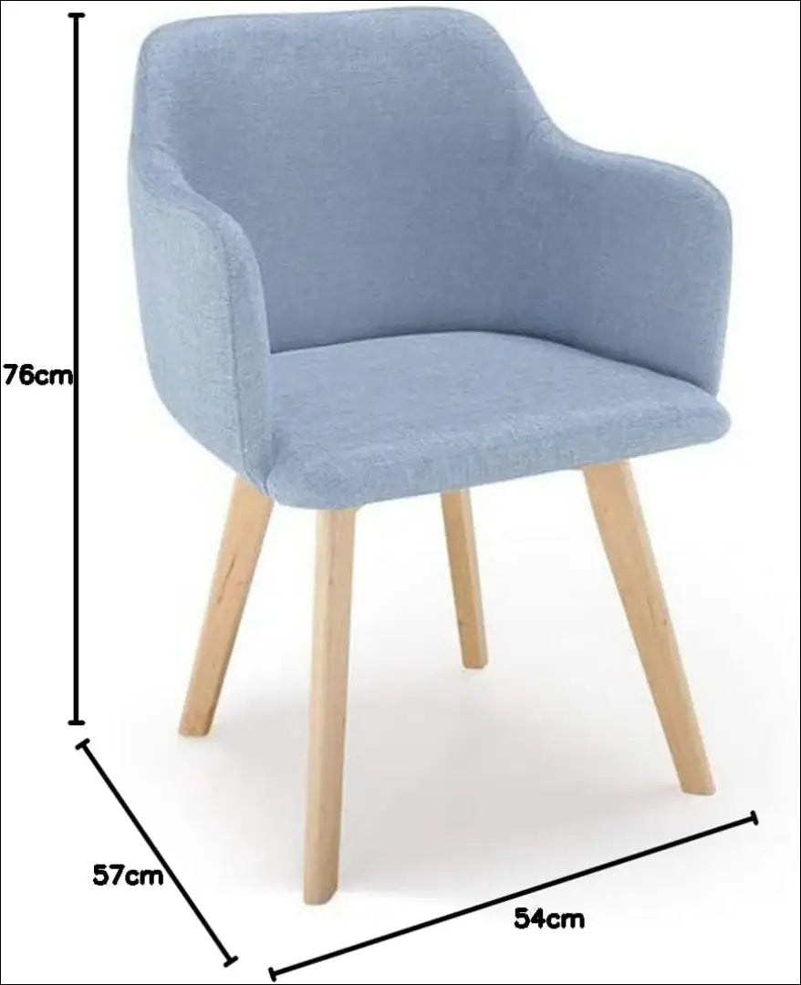 Kėdė VI1063 - €57 Save 55% 50-100, __label:Pristatymas 1-2 d.d., color-melyna, kedes-valgomojo, material-gobelenas €50