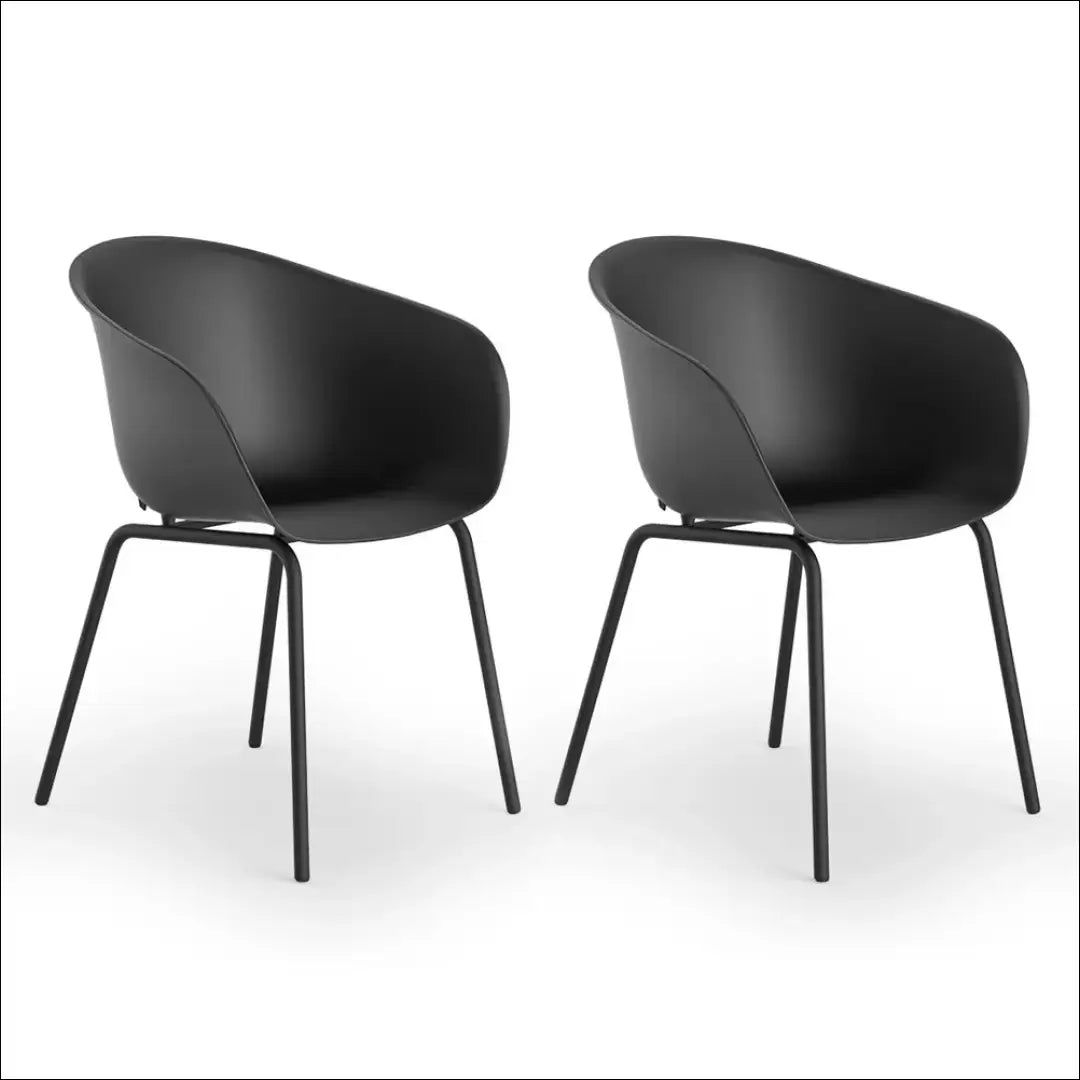 Kėdė VI1081 - €77 Save 50% 50-100, __label:Pristatymas 1-2 d.d., color-juoda, kedes-valgomojo, material-plastikas €50