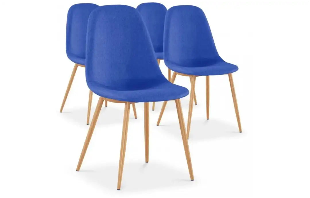 Kėdė VI1084 - €35 Save 50% 25-50, __label:Pristatymas 1-2 d.d., color-melyna, kedes-valgomojo, material-gobelenas €25