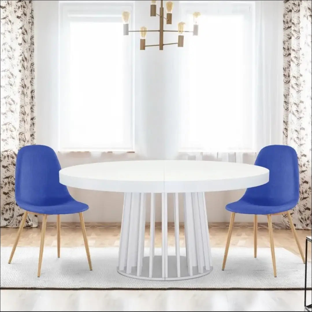 Kėdė VI1084 - €35 Save 50% 25-50, __label:Pristatymas 1-2 d.d., color-melyna, kedes-valgomojo, material-gobelenas €25