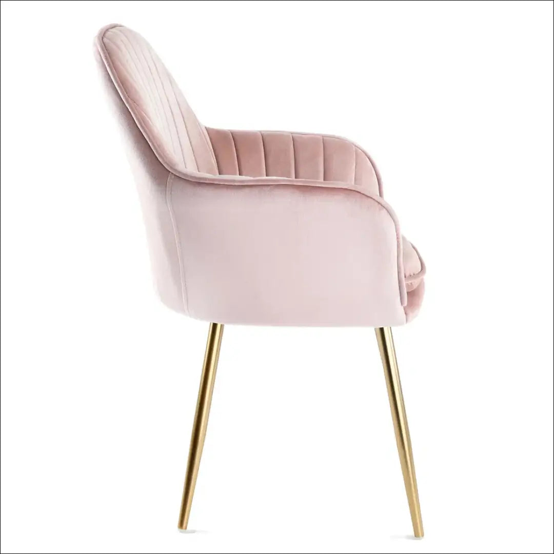 Kėdė VI1091 - €68 Save 50% 50-100, __label:Pristatymas 1-2 d.d., color-rozine, kedes-valgomojo, material-aksomas €50