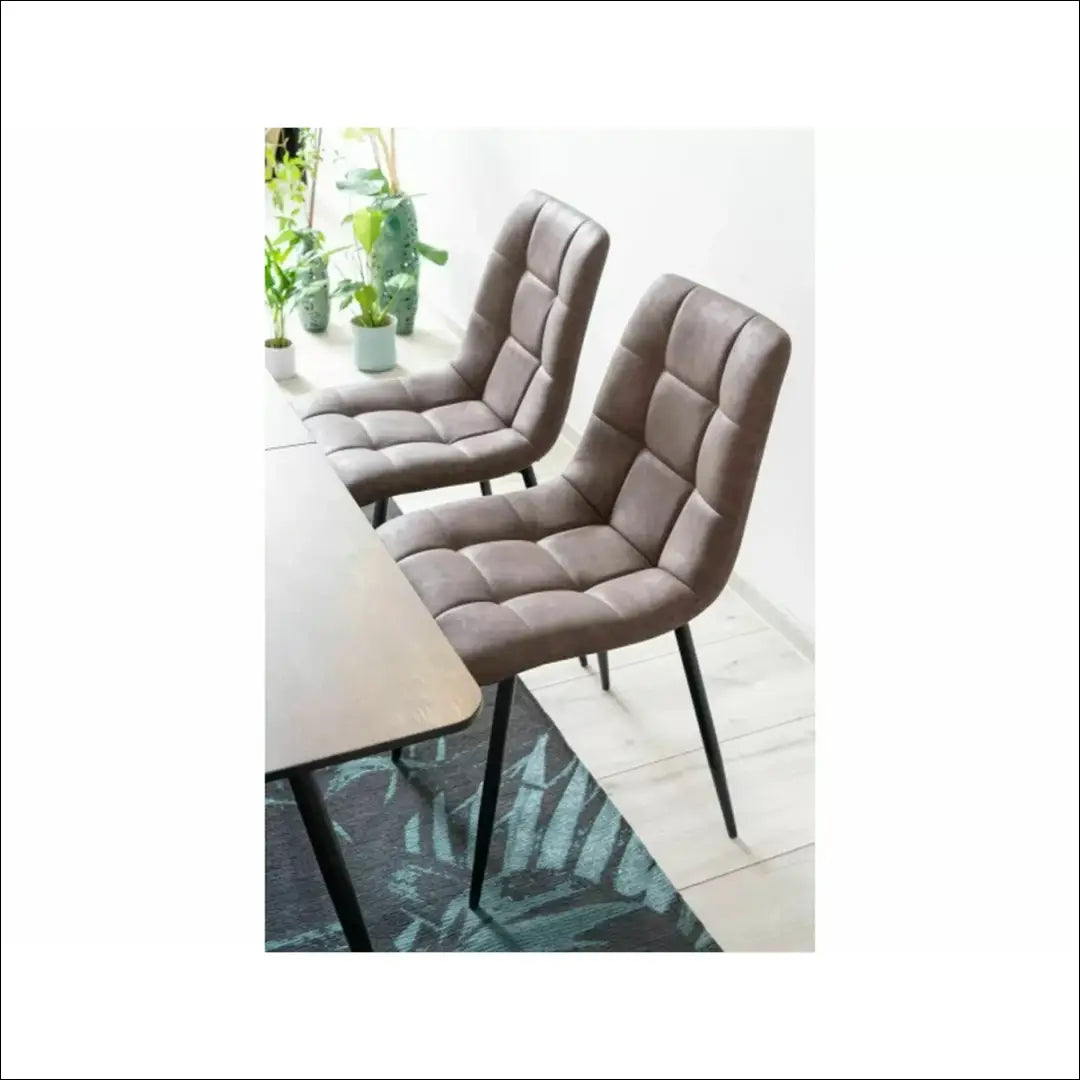 Kėdė VI1094 - €43 Save 55% 25-50, __label:Pristatymas 1-2 d.d., color-ruda, kedes-valgomojo, material-dirbtine-oda €25