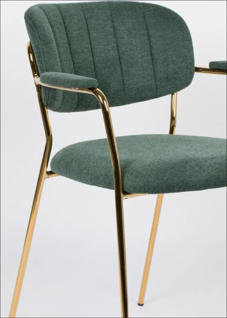 Kėdė VI1104 - €84 Save 50% 50-100, __label:Pristatymas 1-2 d.d., color-auksine, color-zalia, kedes-valgomojo €50