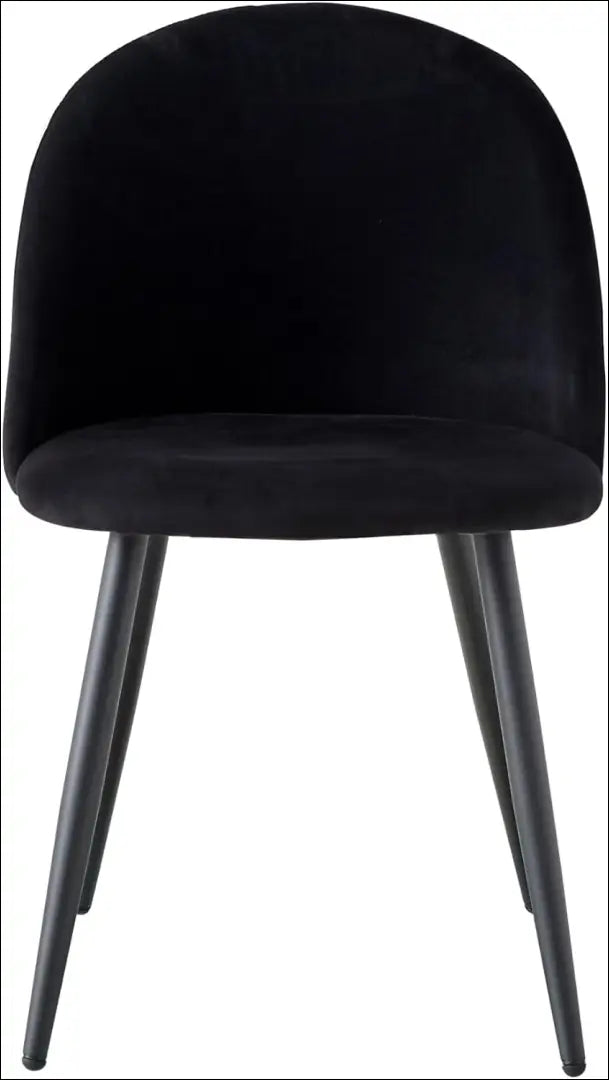 Kėdė VI1105 - €75 Save 50% 50-100, __label:Pristatymas 1-2 d.d., color-juoda, kedes-valgomojo, material-aksomas €50