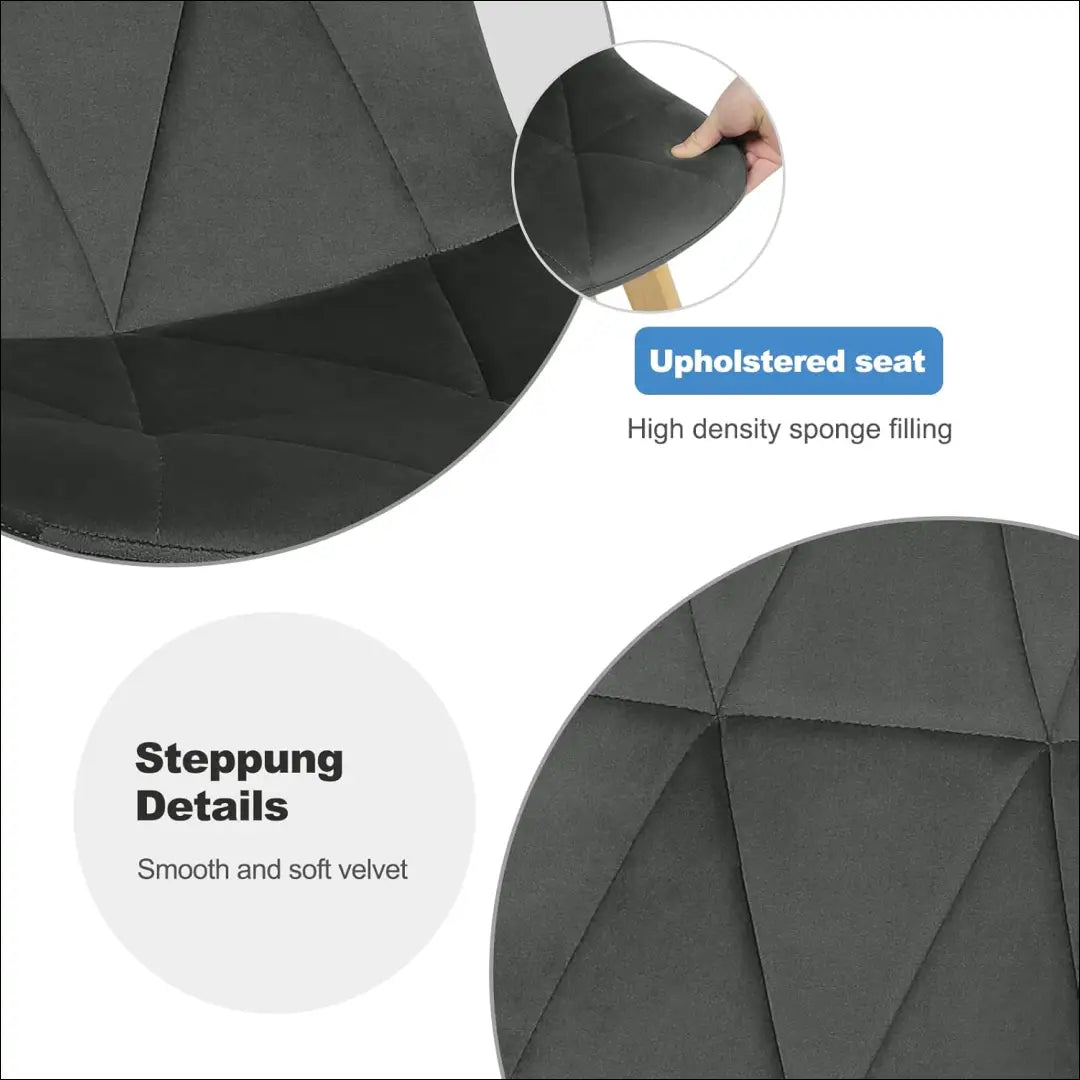 Kėdė VI1109 - €48 Save 50% 25-50, __label:Pristatymas 1-2 d.d., color-juoda, kedes-valgomojo, material-aksomas €25